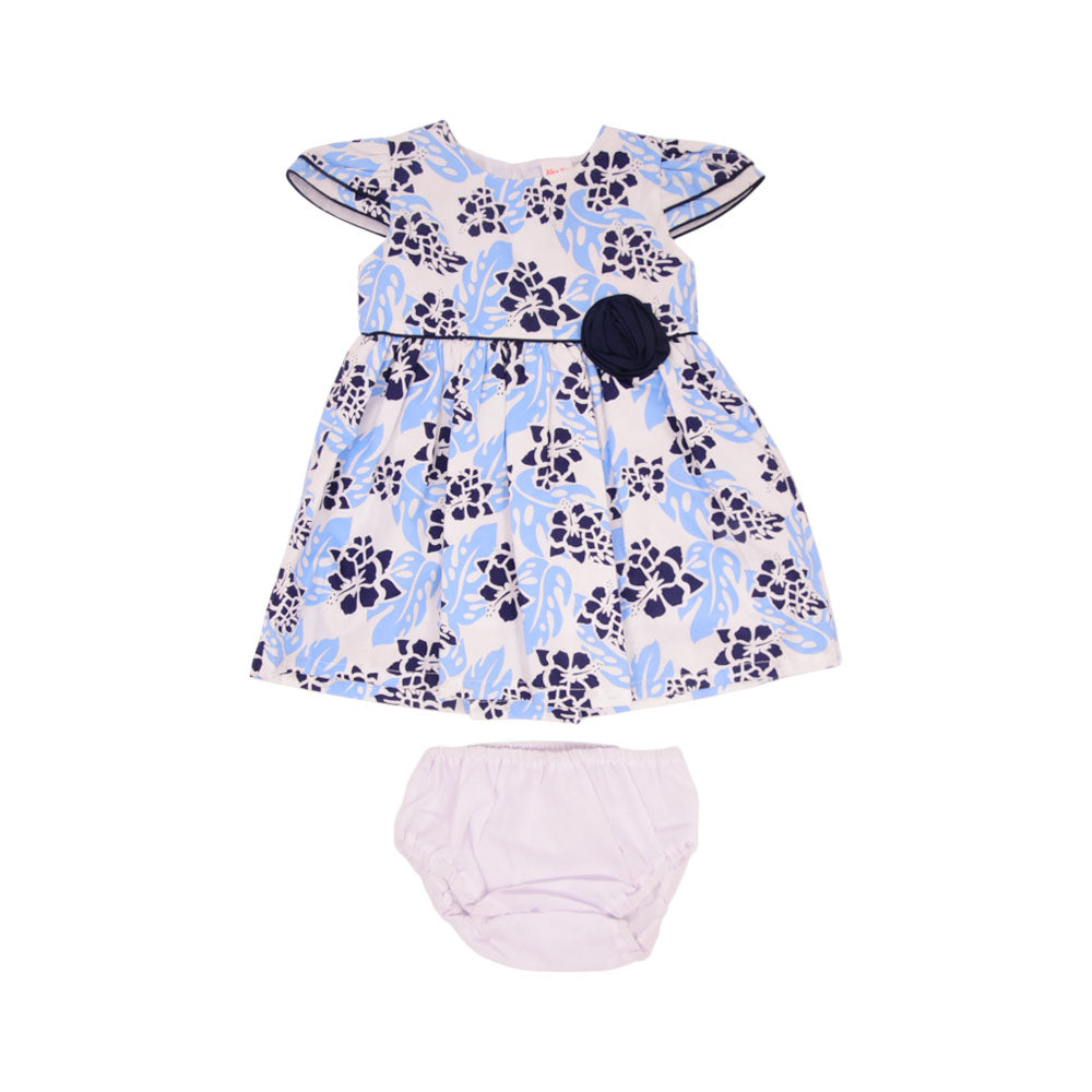 GIRLS CAP SLEEVE 2PC FROCK MZS-24 3-6M THAI