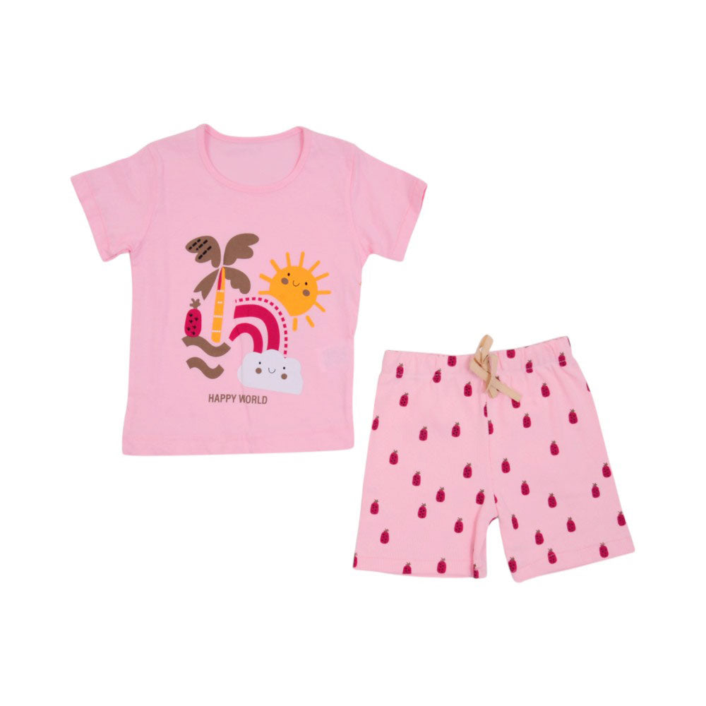 GIRLS S/S 2PC KNICKER SUIT TUR MZS-24 3-4 YEAR 006