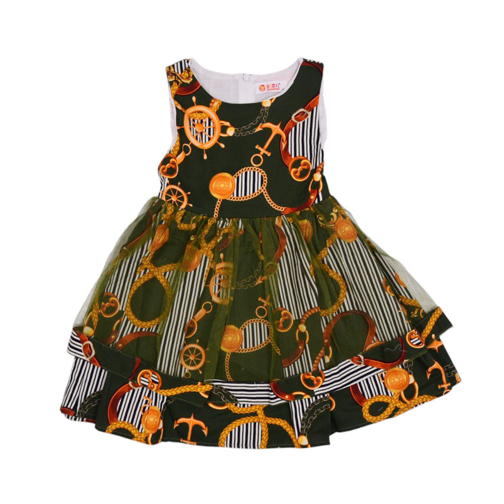 GIRLS S/L FROCK MZS-24 2-3 YEAR 009