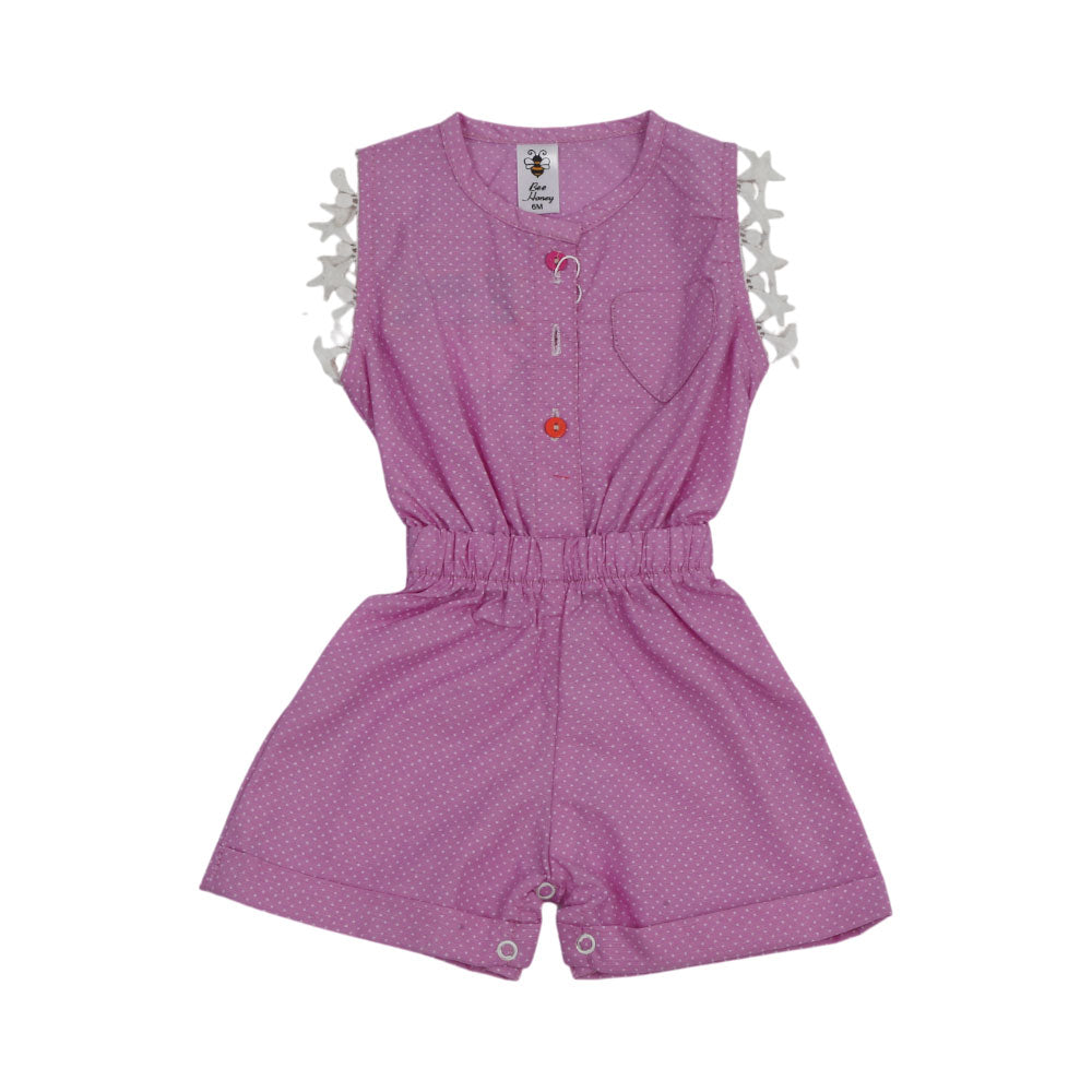 GIRLS S/L ROMPER MZS-24 3-6 M 098
