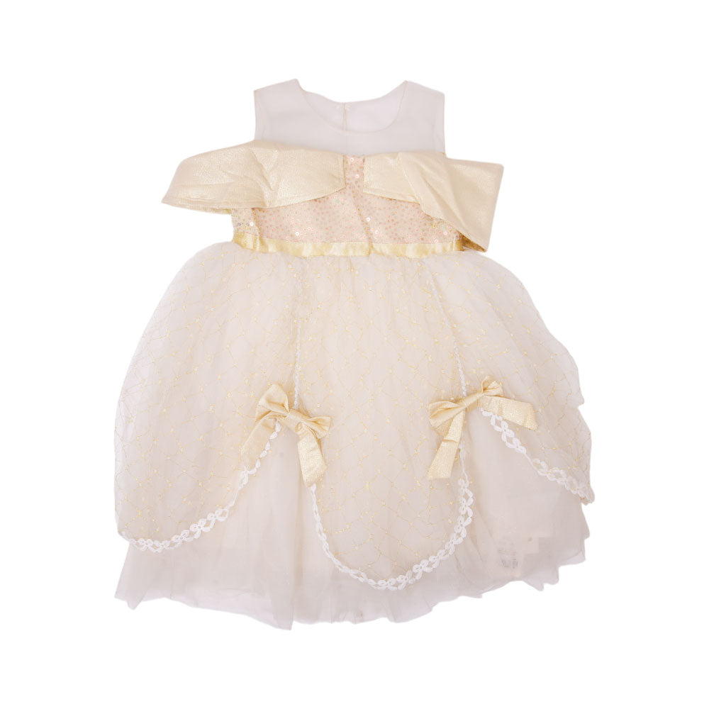 GIRLS CAP SLEEVE FANCY FROCK MZS-24 4-5 YEAR 004