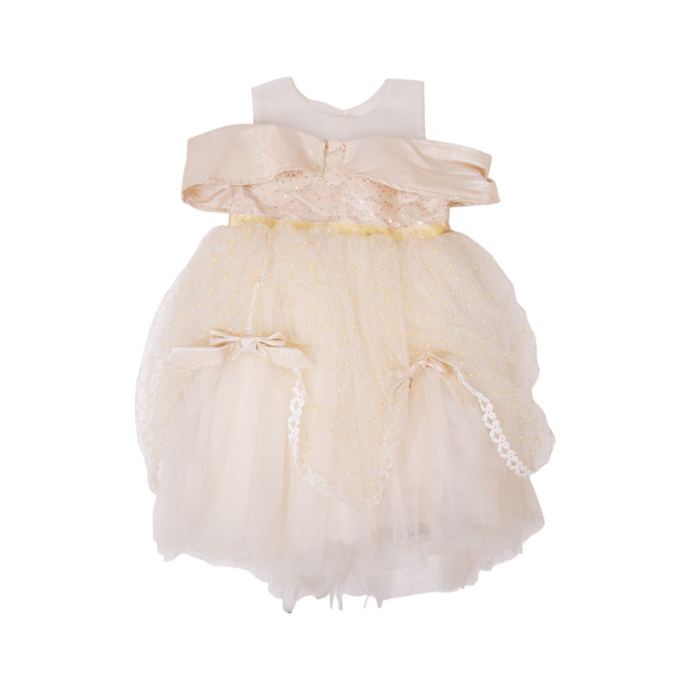 GIRLS CAP SLEEVE FANCY FROCK MZS-24 5-6 YEAR 004