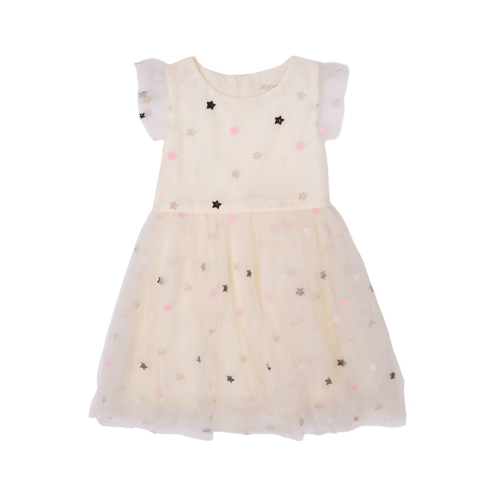 GIRLS S/S FANCY FROCK MZS-24 4-5 YEAR 007