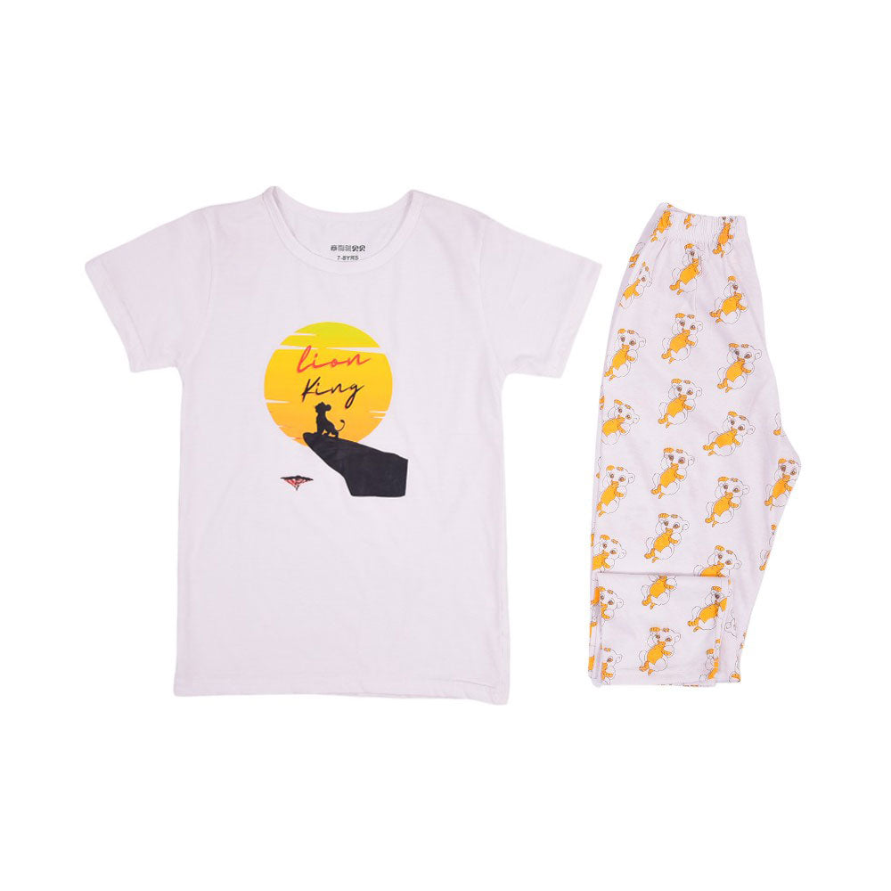 BOYS S/S 2 PC PACK SLEEPING SUIT MZS-24 7-8 Y 5620