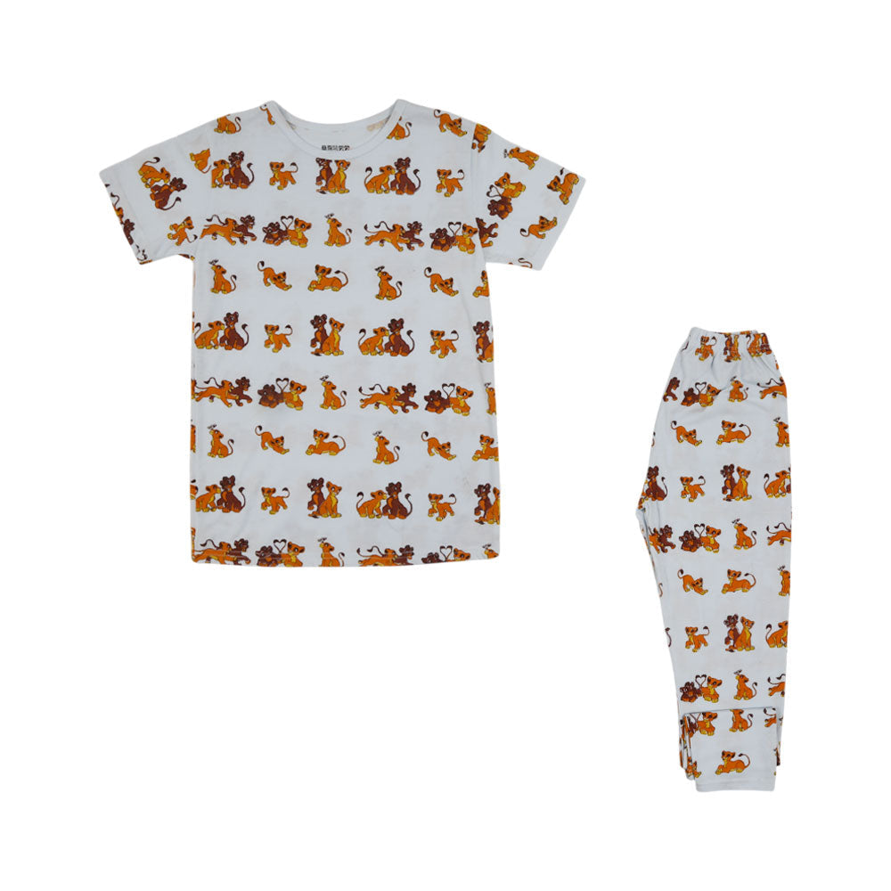 BOYS S/S 2 PC PACK SLEEPING SUIT MZS-24 11-12 Y 5621