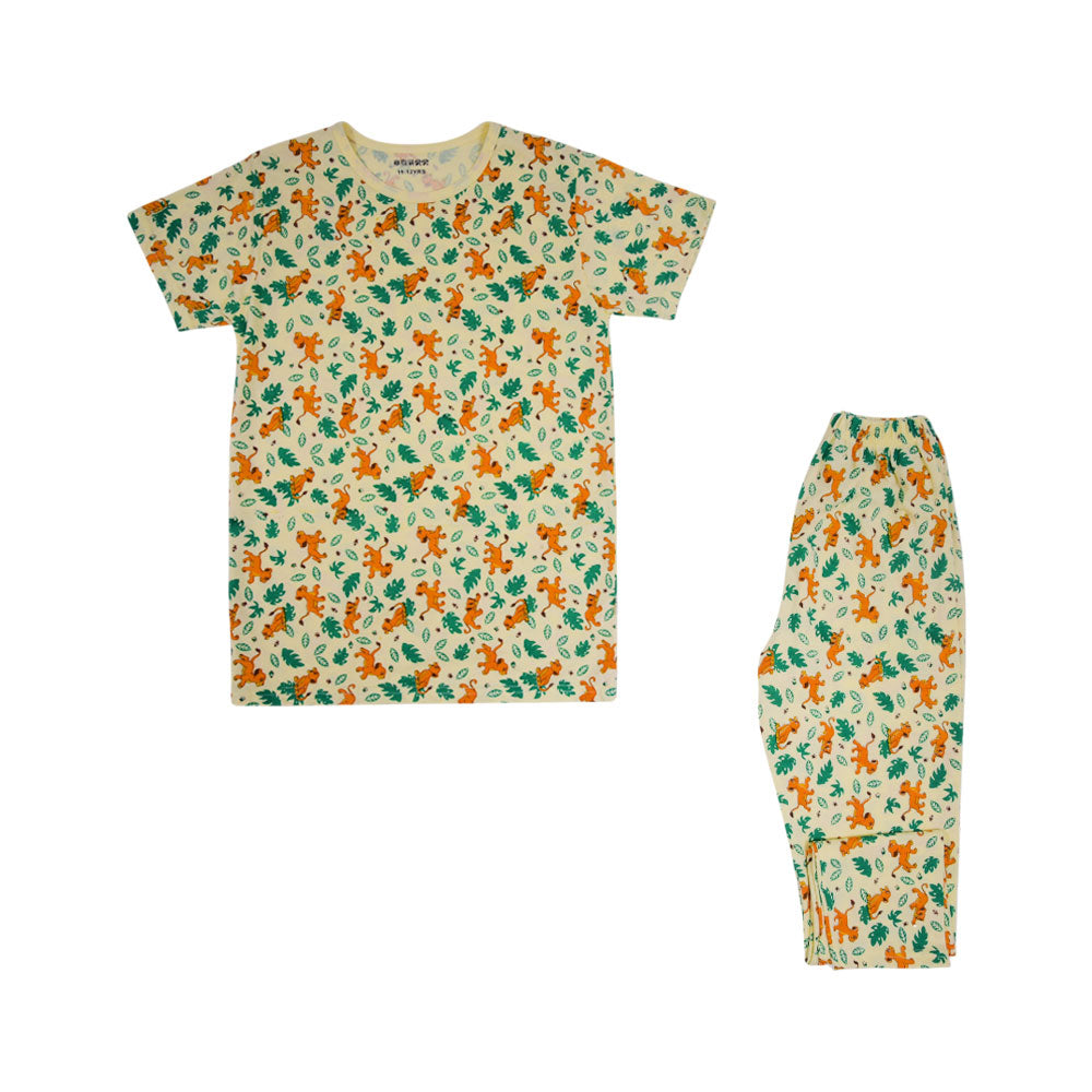 BOYS S/S 2 PC PACK SLEEPING SUIT MZS-24 11-12 Y 5623