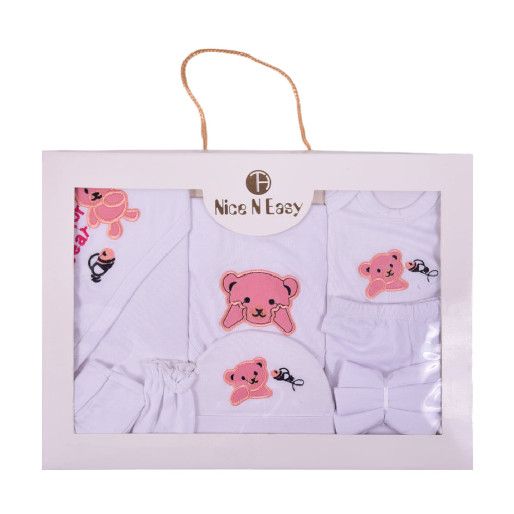 BABY GIFT SET 10PC BOX NICE & EASY PINK MZS-2424