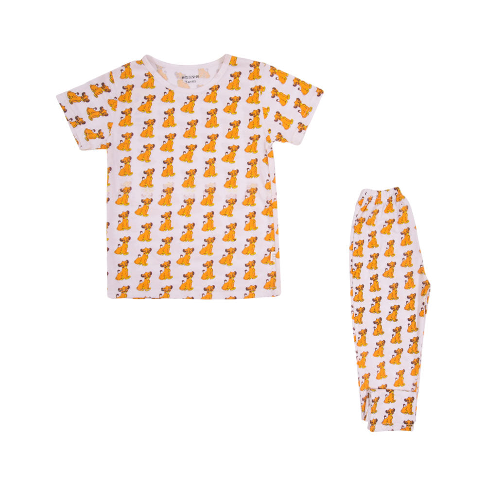 BOYS S/S 2PC SLEEPING SUIT MZS-24 7-8 Y 5626