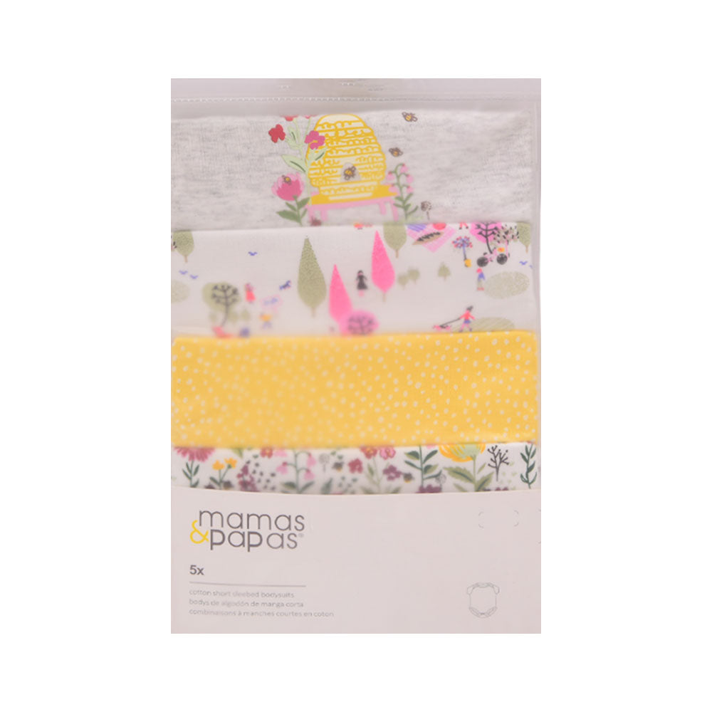 GIRLS S/S 5PC BODY SUIT M&P MZS-24 9-12M CHI 5001