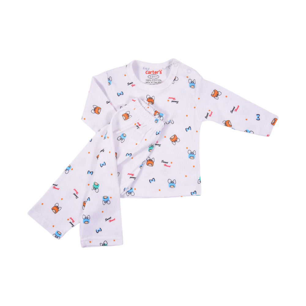 UNISEX L/S 2PC PAJAMA SUIT MZS-24 3-6M