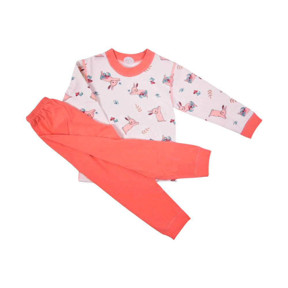 GIRLS L/S 2PC PAJAMA SUIT 3-4Y MZS-24 221