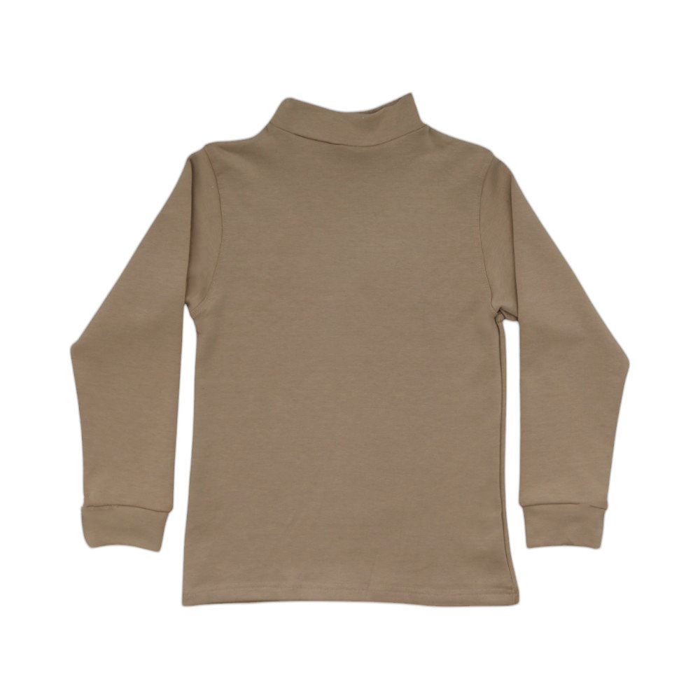THERMAL L/S MOCK NECK SHIRT N & E SKIN MZW-24 9-10Y