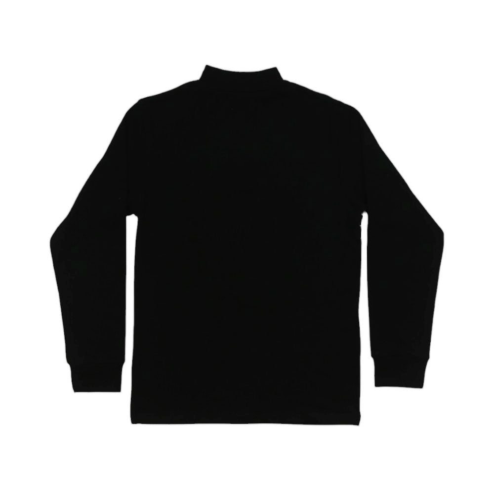 THERMAL L/S MOCK NECK SHIRT N & E BLACK MZW-24 9-10Y
