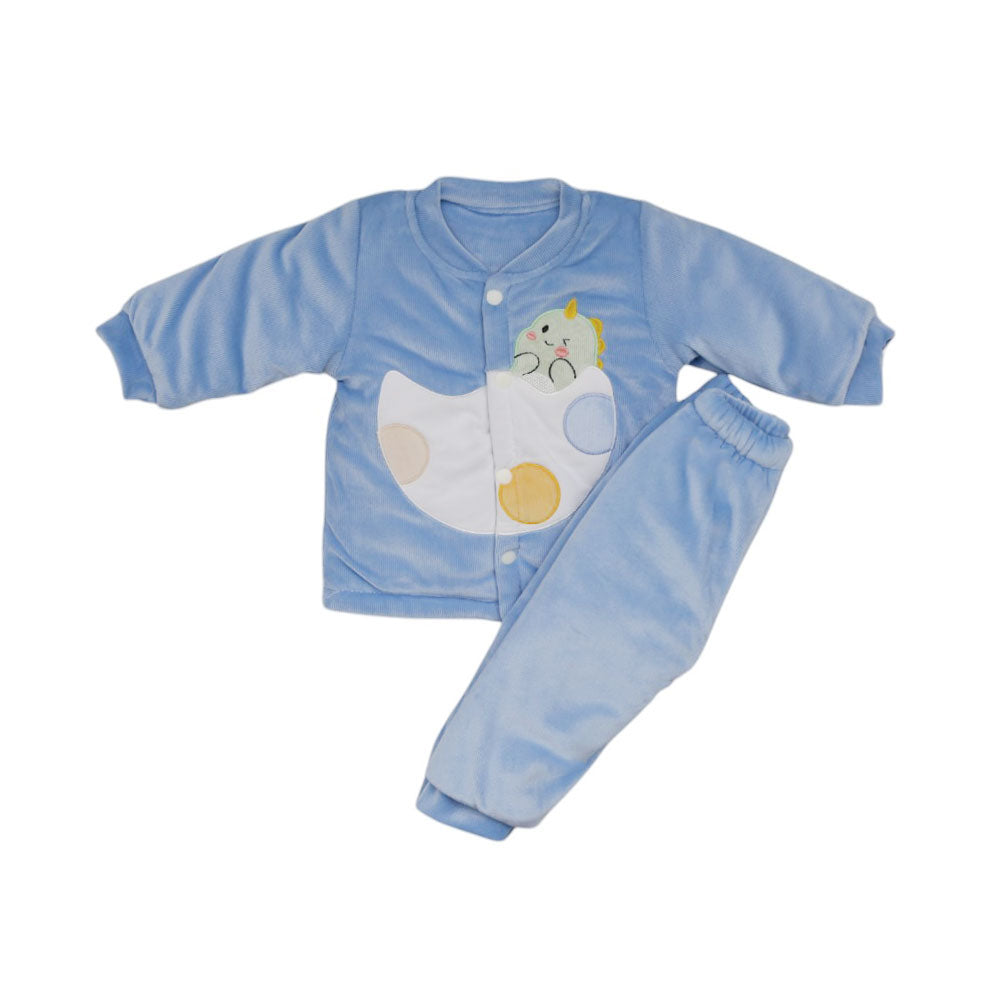 UNISEX L/S 2PC QUILTED PAJAMA SUIT MZW-24 N-B 24