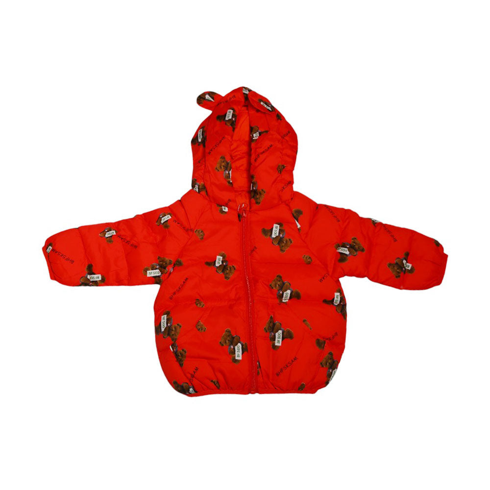 BOYS L/S PUFFER JACKET HOODED MZW-24 3-6M 58