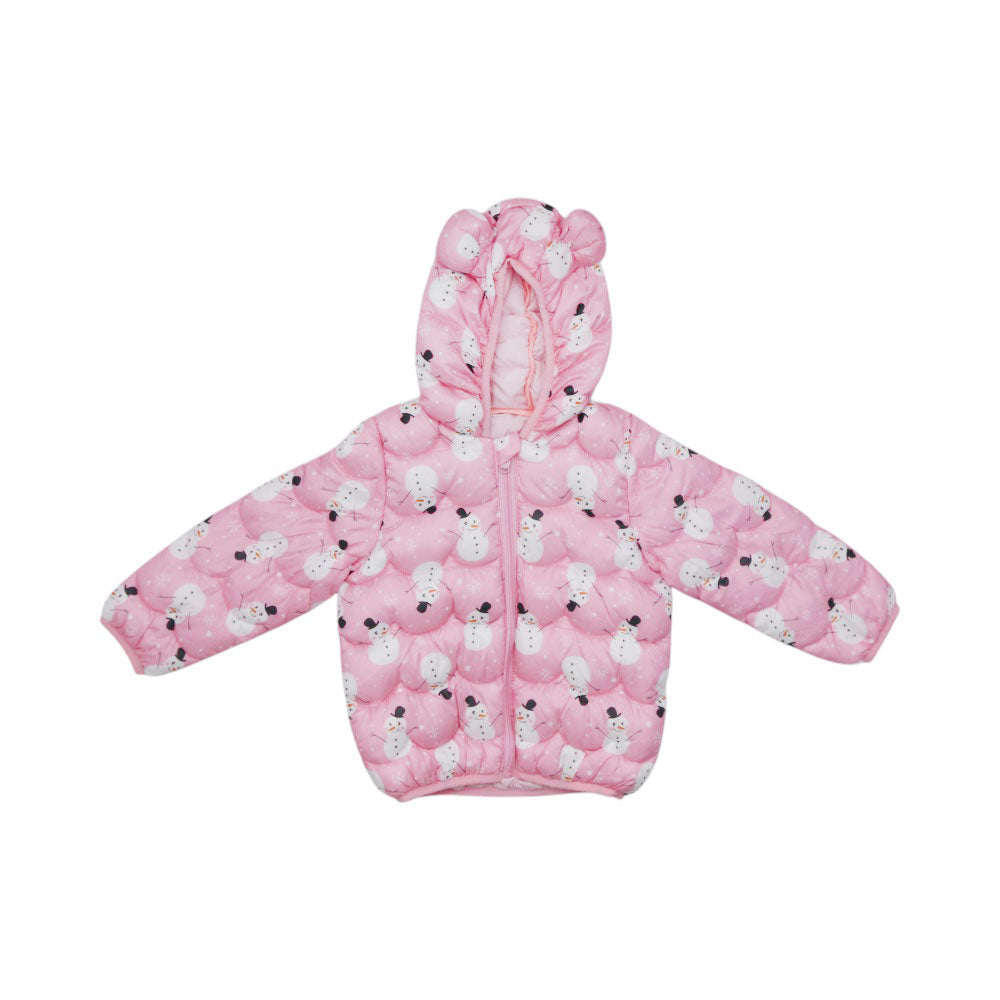 GIRLS L/S PUFFER JACKET HOODED MZW-24 12-18M 70