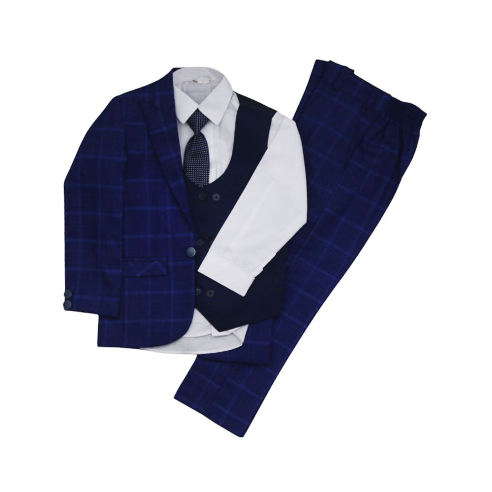 BOYS L/S 5PC PANT COAT SUIT MZW-24 4-5Y 150-1