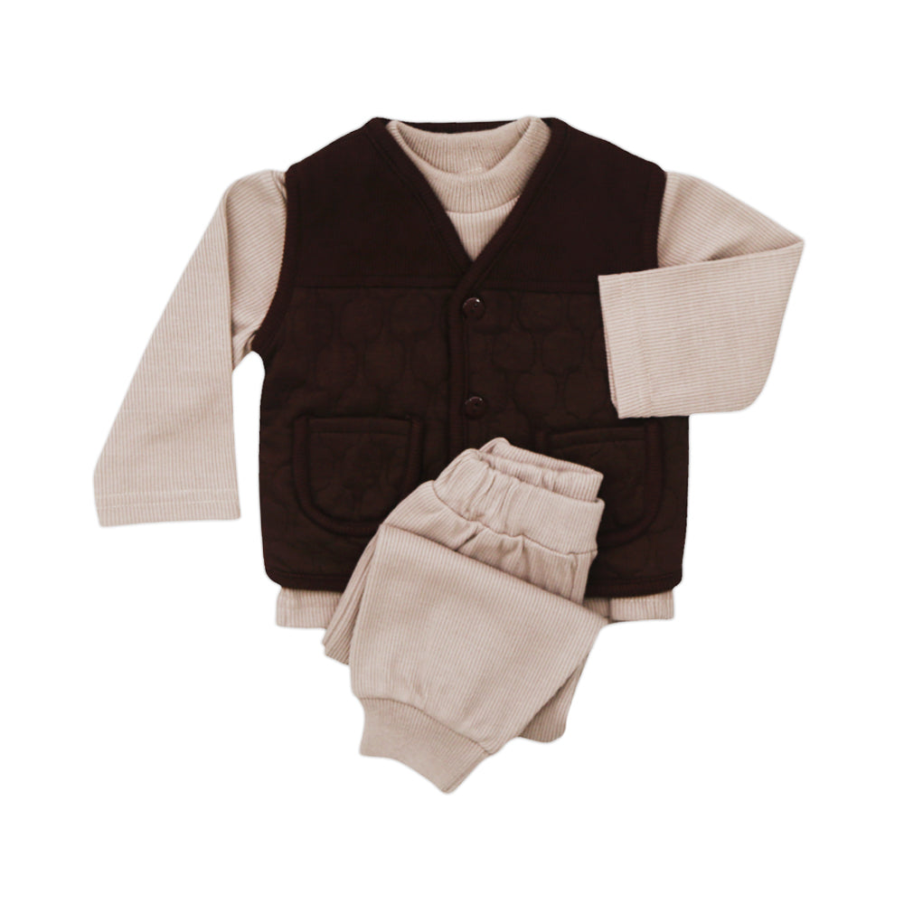 BOYS L/S 3PC PAJAMA SUIT MZW-24 9-12M 866