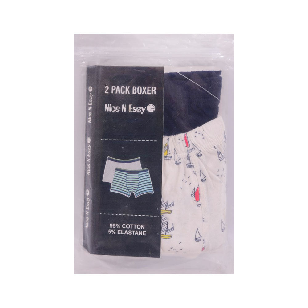 BOYS BOXER 2PC PACK NICE & EASY 2-3Y MZW-24