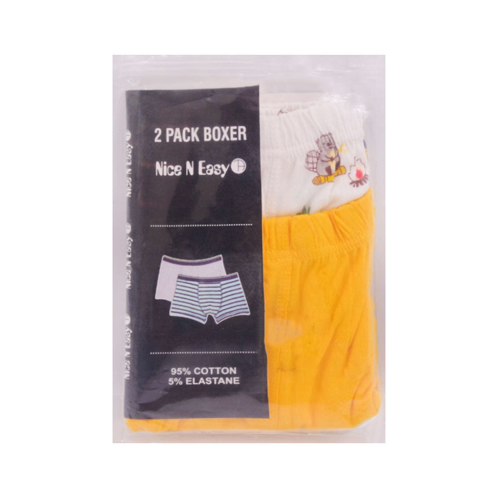 BOYS BOXER 2PC PACK NICE & EASY 13-14Y MZW-24
