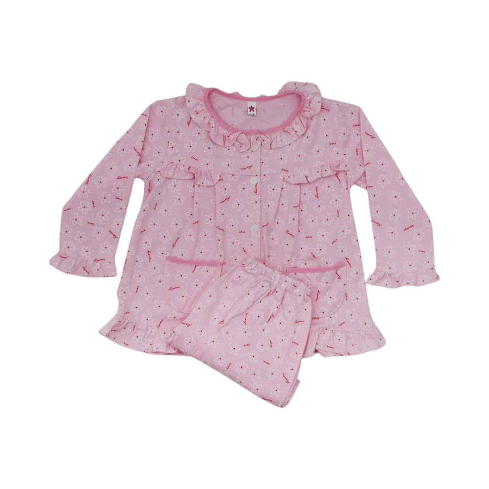 GIRLS L/S 2PC SLEEPING SUIT MZW-24 1-2 YEAR THAI