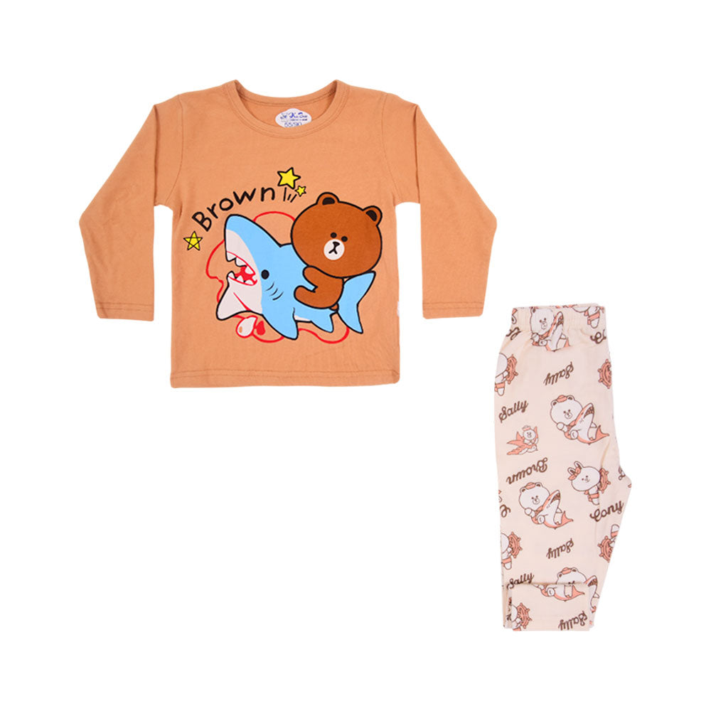 BOYS L/S 2PC SLEEPING SUIT 9-12M MZW-24 03