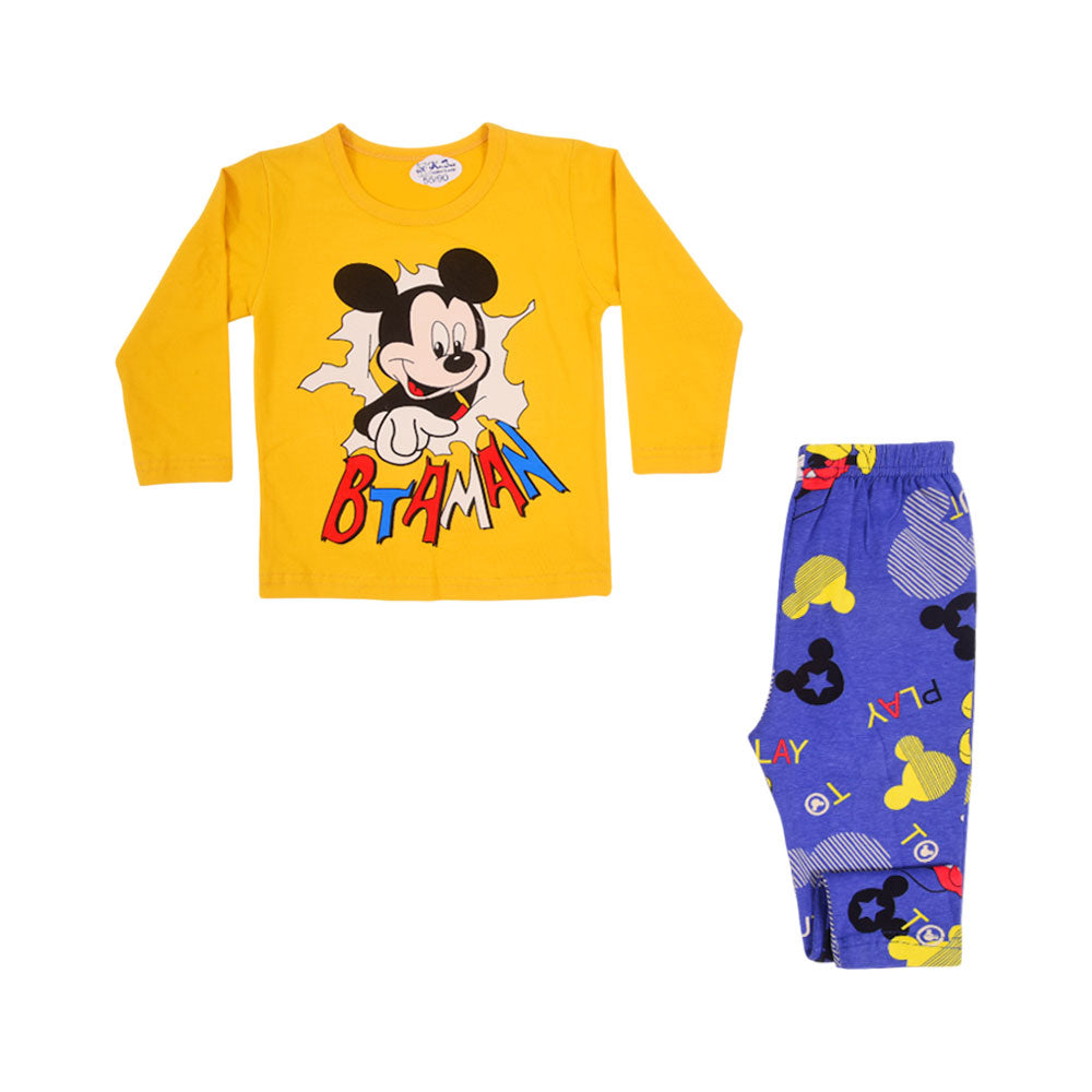 BOYS L/S 2PC SLEEPING SUIT 9-12M MZW-24 06