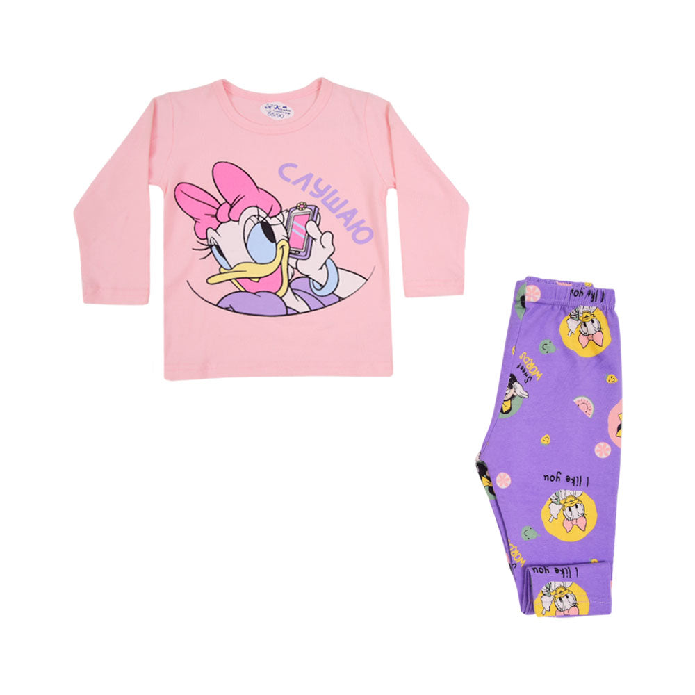 GIRLS L/S 2PC SLEEPING SUIT 9-12M MZW-24 016