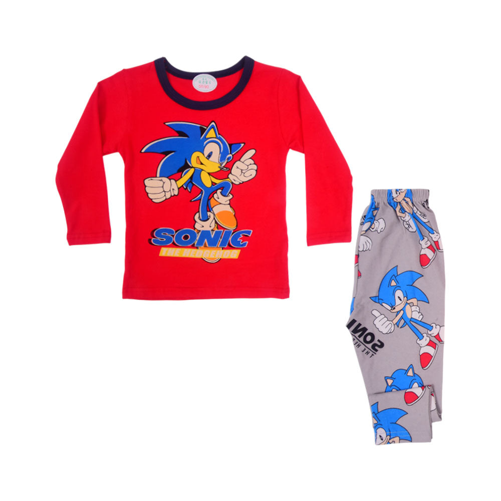 BOYS L/S 2PC SLEEPING SUIT CHR MZW-24 9-12M N-1