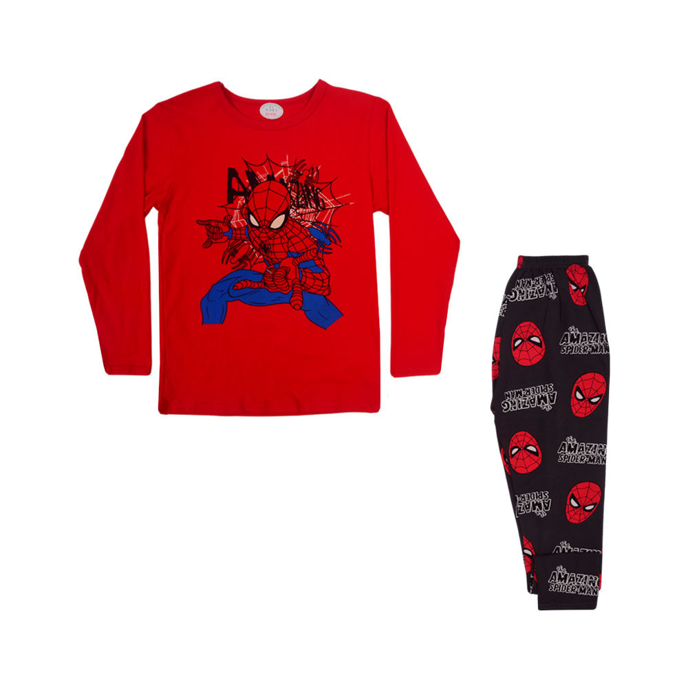 BOYS L/S 2PC SLEEPING SUIT CHR MZW-24 7-8 YEAR N-2