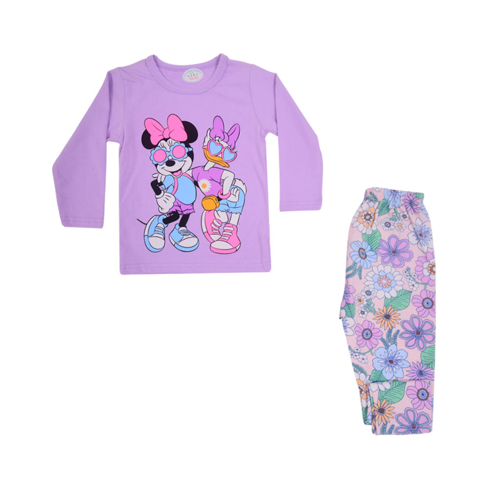 GIRLS L/S 2PC SLEEPING SUIT CHR MZW-24 9-12M N-3