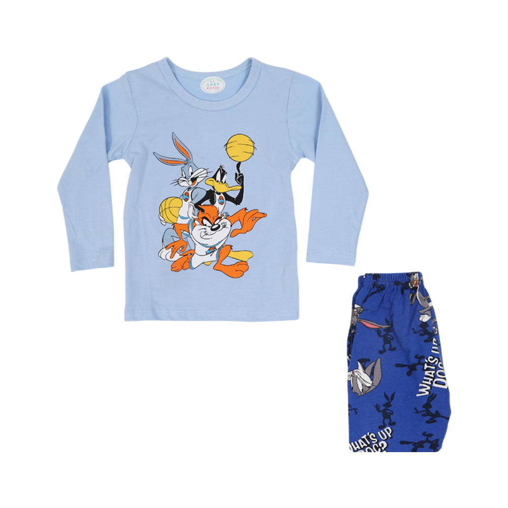 BOYS L/S 2PC SLEEPING SUIT CHR MZW-24 12-18M N-5