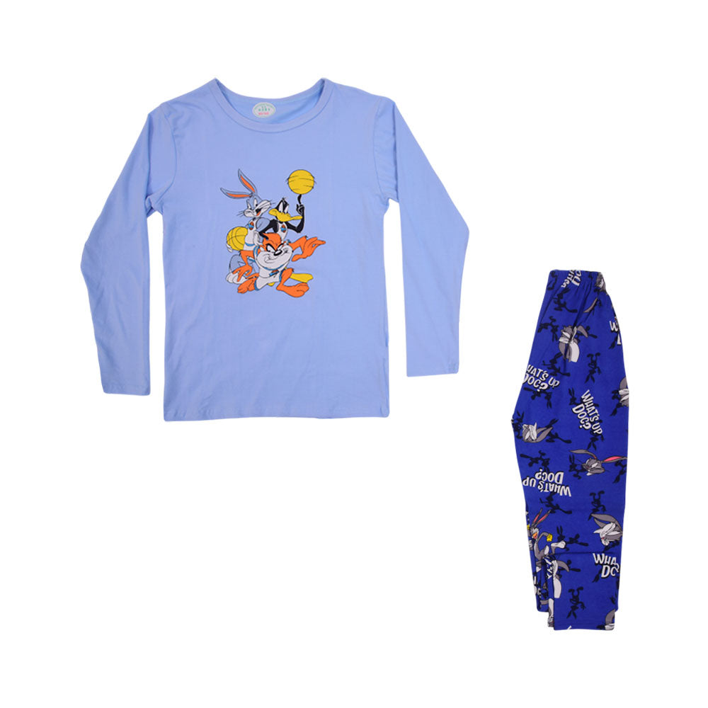 BOYS L/S 2PC SLEEPING SUIT CHR MZW-24 8-9 YEAR N-5