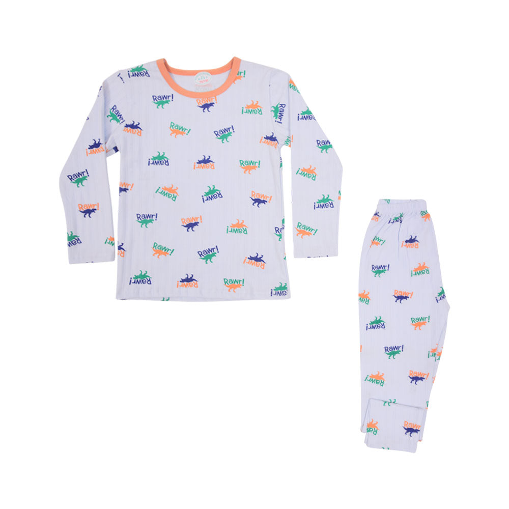 BOYS L/S 2PC SLEEPING SUIT ROT MZW-24 3-4 YEAR N1