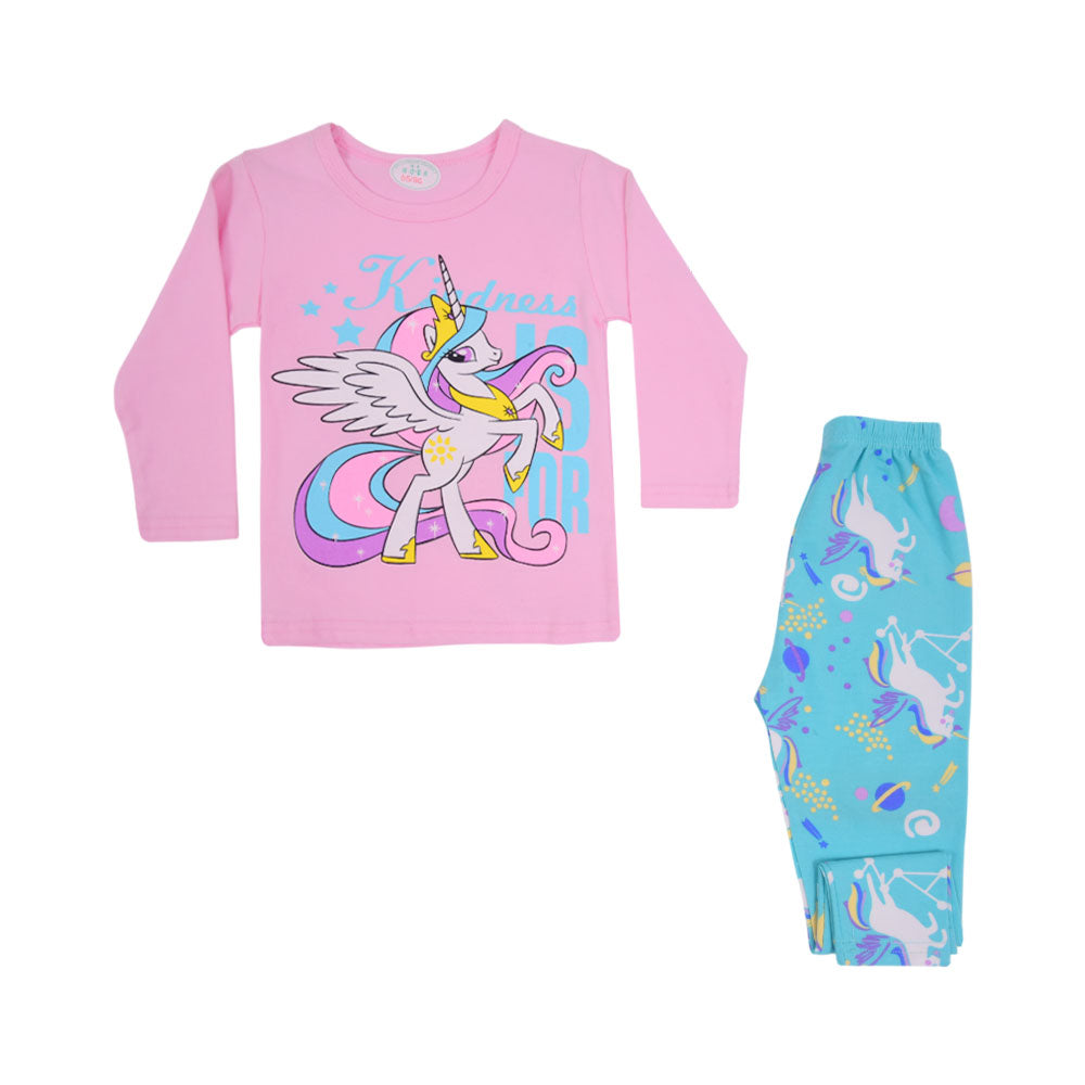 GIRLS L/S 2PC SLEEPING SUIT CHR MZW-24 9-12M N-7
