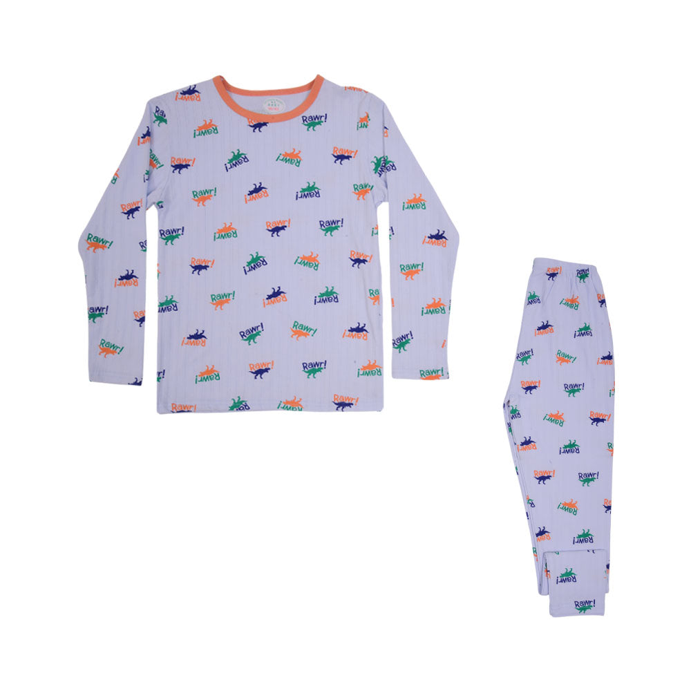 BOYS L/S 2PC SLEEPING SUIT ROT MZW-24 8-9 YEAR N1
