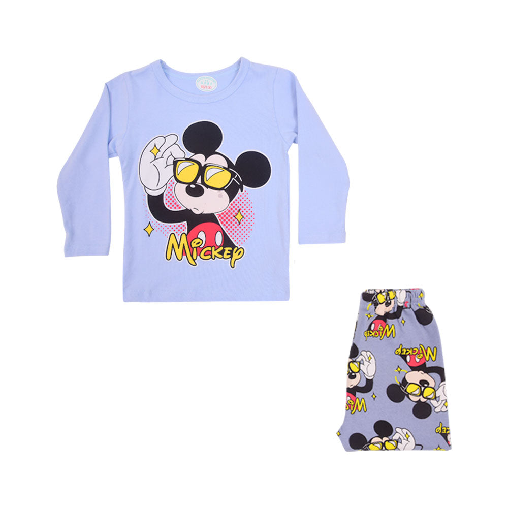 BOYS L/S 2PC SLEEPING SUIT CHR MZW-24 12-18M N-8