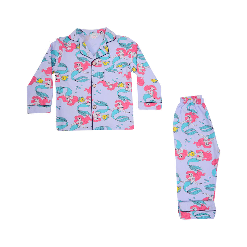 GIRLS L/S 2PC SLEEPING SUIT F/O MZW-24 2-3 YEAR NO2