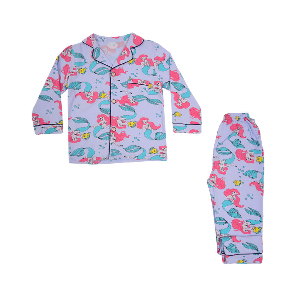 GIRLS L/S 2PC SLEEPING SUIT F/O MZW-24 3-4 YEAR NO2