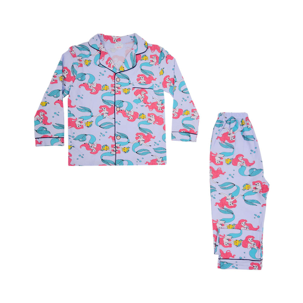 GIRLS L/S 2PC SLEEPING SUIT F/O MZW-24 5-6 YEAR NO2