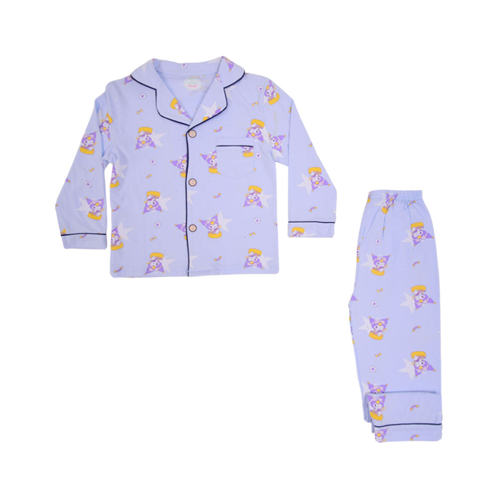 GIRLS L/S 2PC SLEEPING SUIT F/O MZW-24 3-4 YEAR NO6