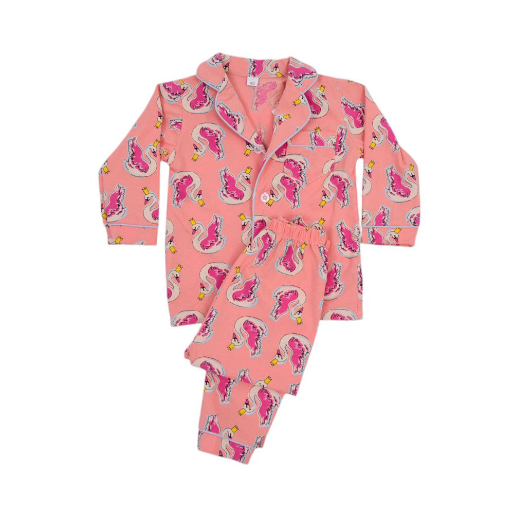 GIRLS L/S 2PC SLEEPING SUIT F/O MZW-24 9-12M NO8