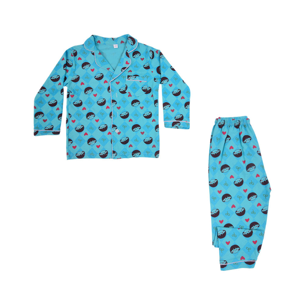 GIRLS L/S 2PC SLEEPING SUIT F/O MZW-24 4-5 YEAR NO9