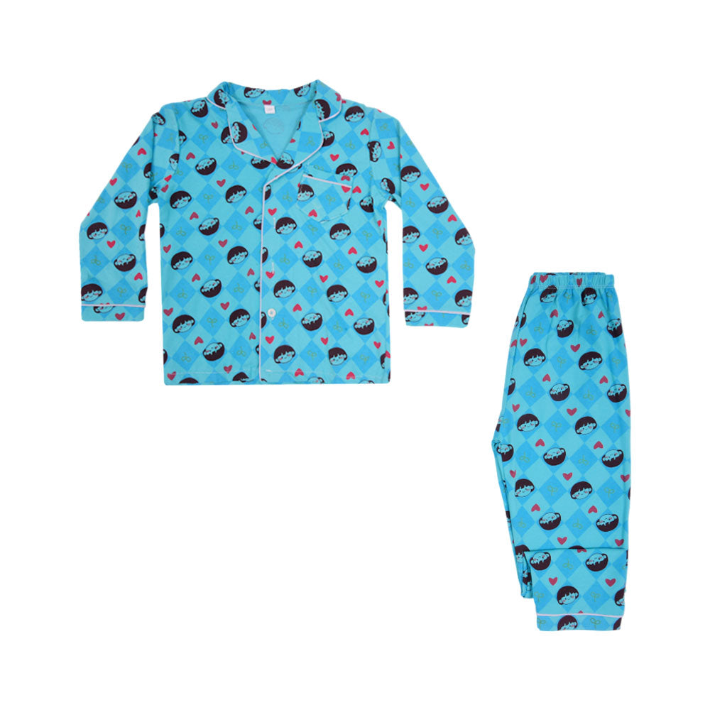 GIRLS L/S 2PC SLEEPING SUIT F/O MZW-24 5-6 YEAR NO9