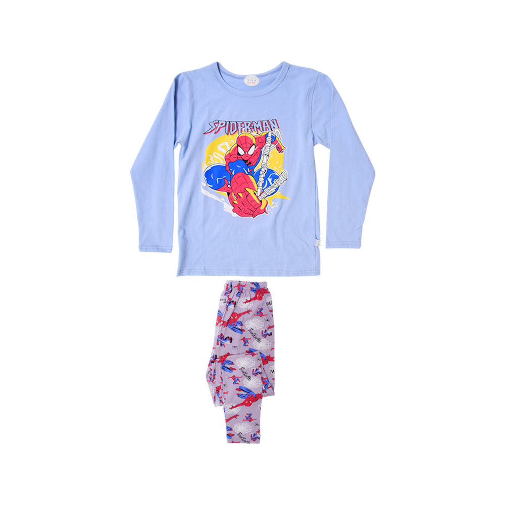 BOYS L/S 2PC SLEEPING SUIT CHR MZW-24 7-8 YEAR N-11