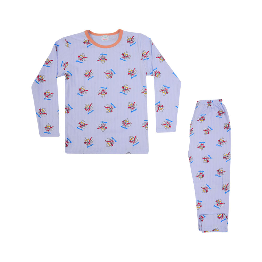 BOYS L/S 2PC SLEEPING SUIT ROT MZW-24 7-8 YEAR N7