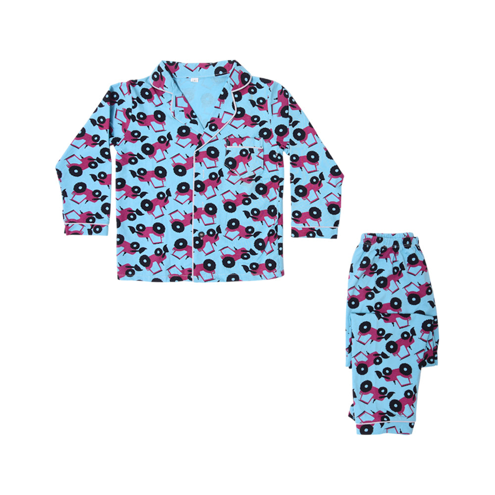 BOYS L/S 2PC SLEEPING SUIT F/O MZW-24 4-5 YEAR NO11