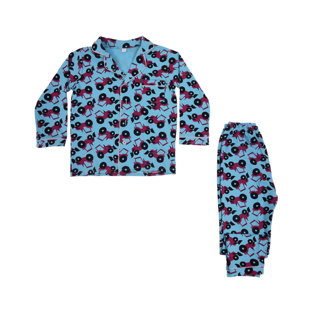 BOYS L/S 2PC SLEEPING SUIT F/O MZW-24 5-6 YEAR NO11