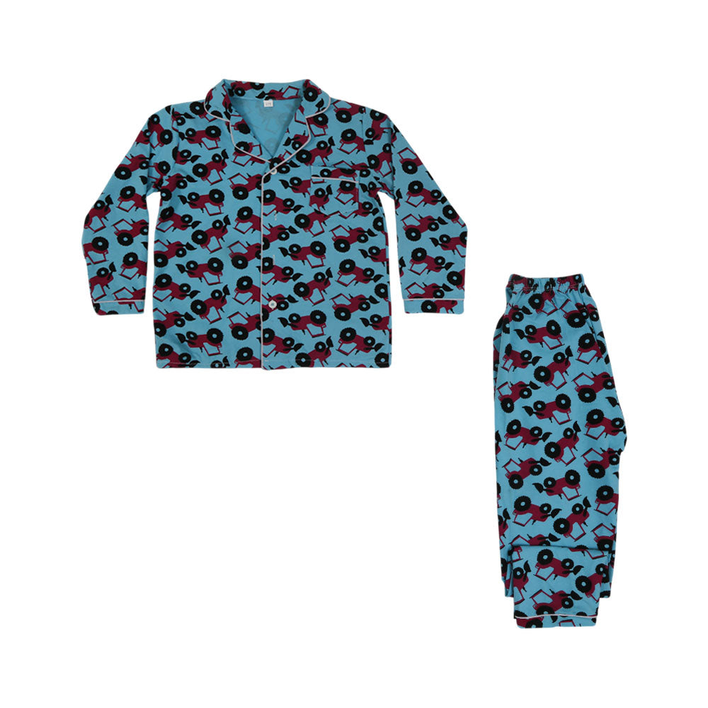 BOYS L/S 2PC SLEEPING SUIT F/O MZW-24 7-8 YEAR NO11
