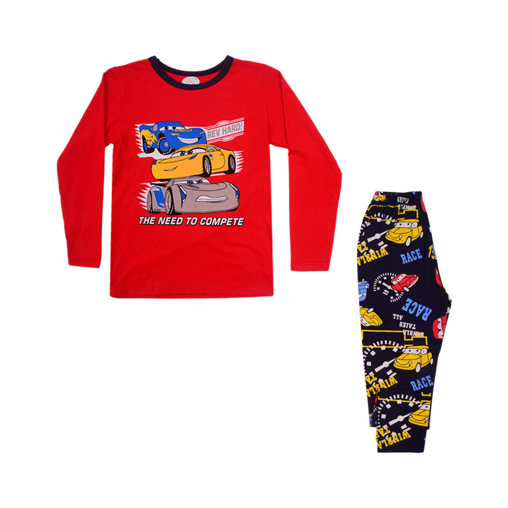 BOYS L/S 2PC SLEEPING SUIT CHR MZW-24 7-8 YEAR N-13